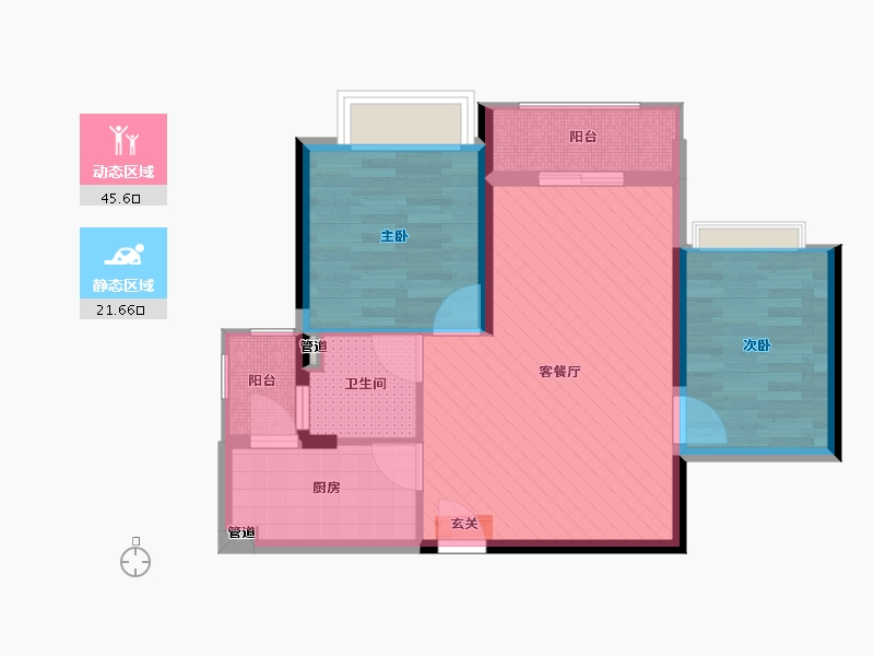 广东省-广州市-合汇中央广场-59.27-户型库-动静分区