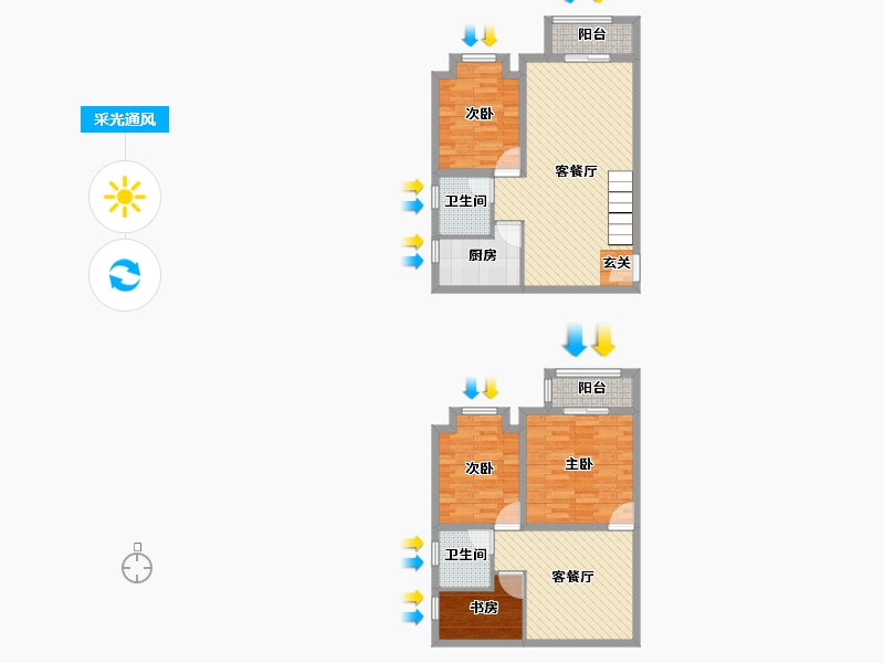 四川省-宜宾市-恒阳国际中心-99.26-户型库-采光通风