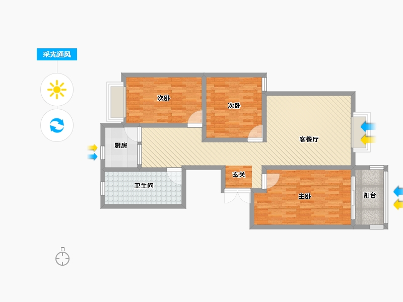 山东省-济宁市-宇昊大厦-92.03-户型库-采光通风