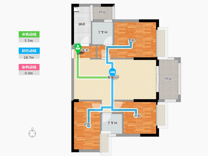 湖南省-郴州市-老电力公司-94.73-户型库-动静线