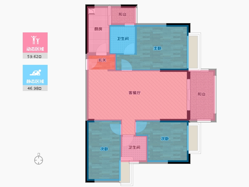 湖南省-郴州市-老电力公司-94.73-户型库-动静分区