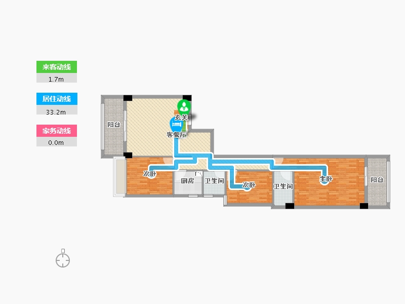 福建省-泉州市-向阳花苑1号楼-104.00-户型库-动静线