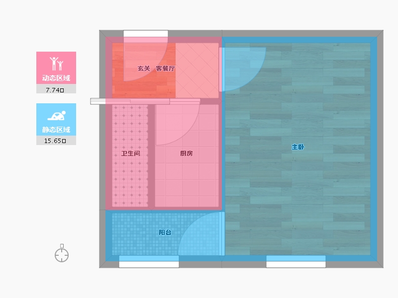 北京-北京市-板厂南里-19.88-户型库-动静分区