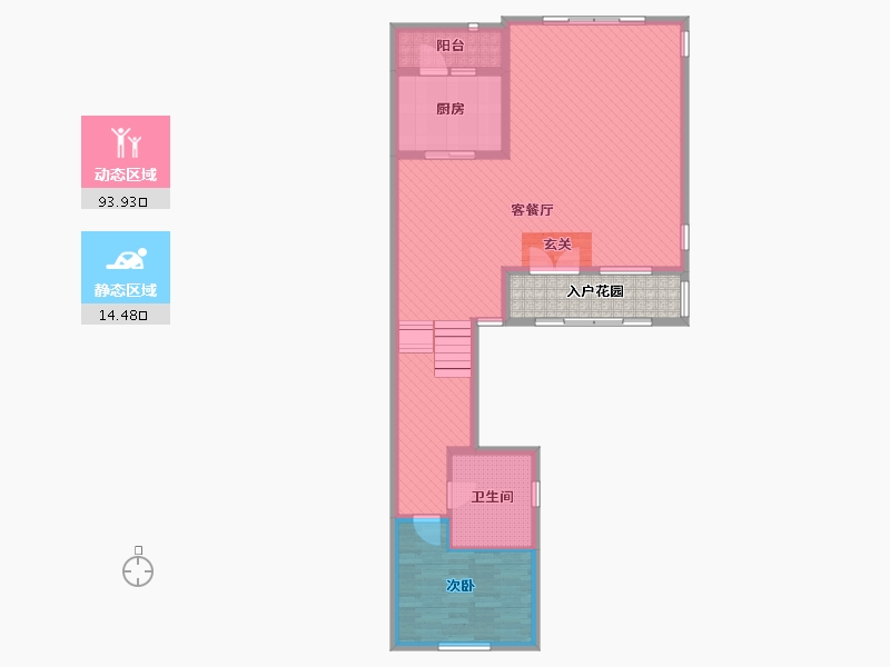 安徽省-黄山市-碧桂园霞塘秋月小区-104.50-户型库-动静分区