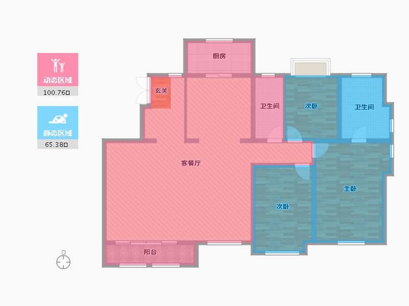 吉林省-长春市-高新和园-148.65-户型库-动静分区