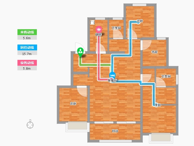 江苏省-常州市-和昱云璟苑-114.06-户型库-动静线