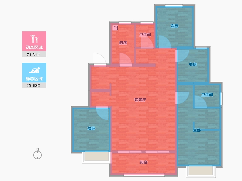 江苏省-常州市-和昱云璟苑-114.06-户型库-动静分区