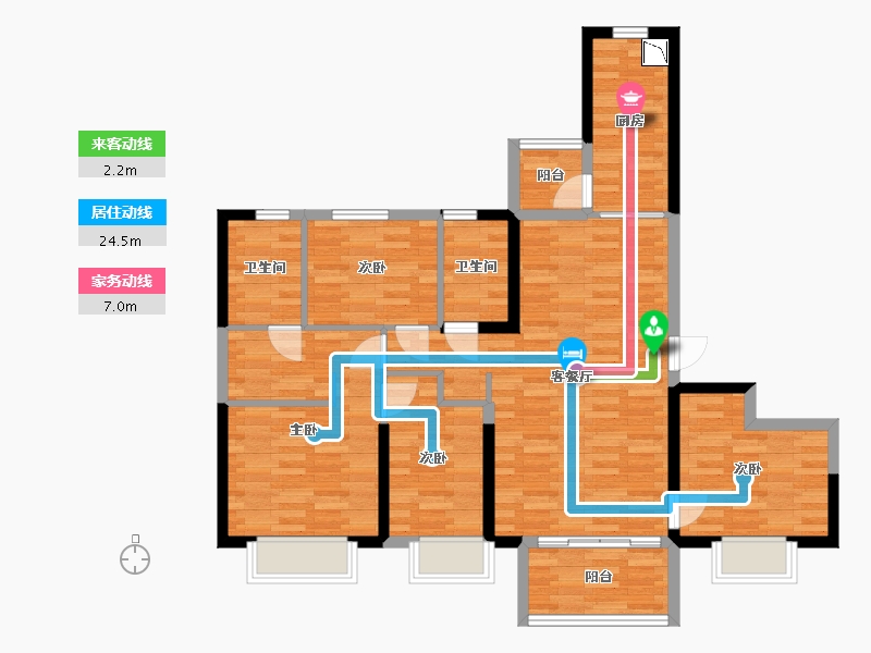 吉林省-四平市-恒大首府-97.67-户型库-动静线