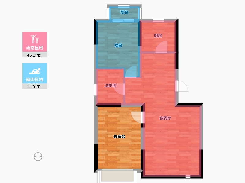 吉林省-长春市-新星宇滨江首府-60.47-户型库-动静分区