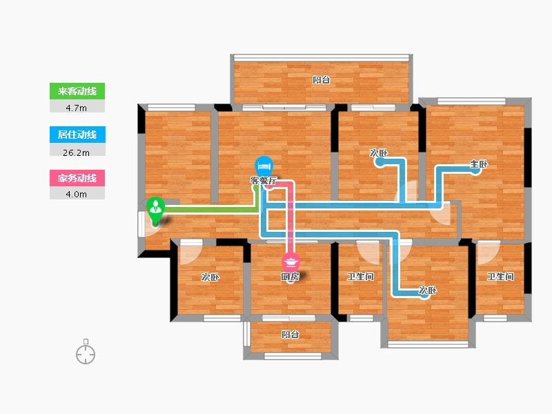 广西壮族自治区-贵港市-融创九棠府-97.95-户型库-动静线