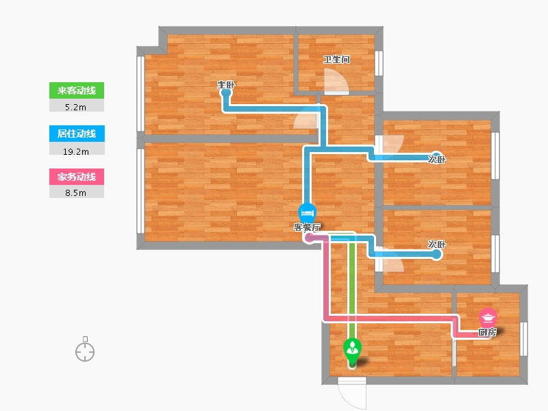 河北省-沧州市-禧福・荷堂-78.16-户型库-动静线