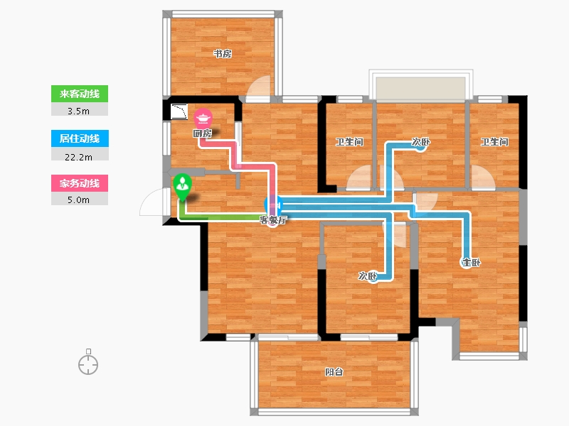 广西壮族自治区-南宁市-建发玺院-95.72-户型库-动静线