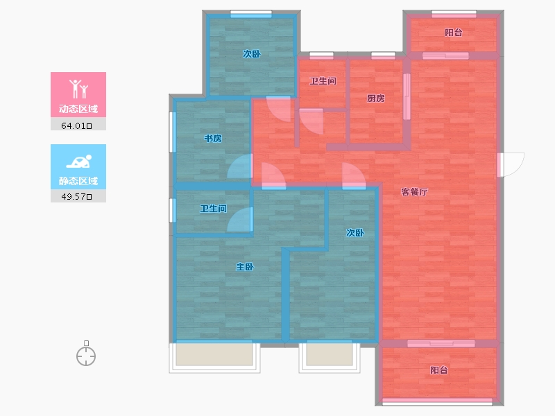 河南省-洛阳市-保利大都会-100.00-户型库-动静分区