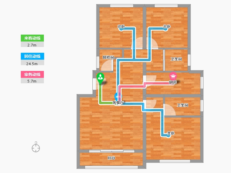 河南省-开封市-安澜家园-98.01-户型库-动静线