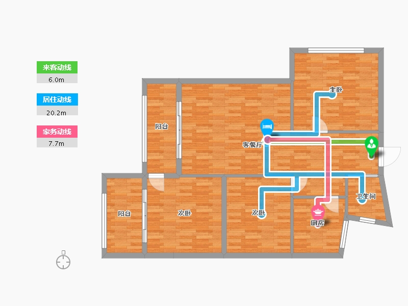 甘肃省-兰州市-润新佳苑-105.28-户型库-动静线