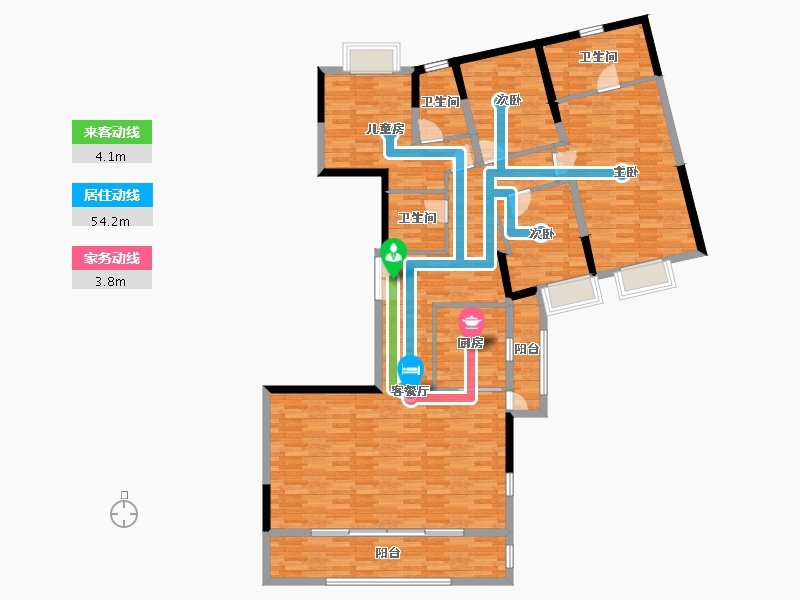 广东省-中山市-万科柏悦湾-149.97-户型库-动静线