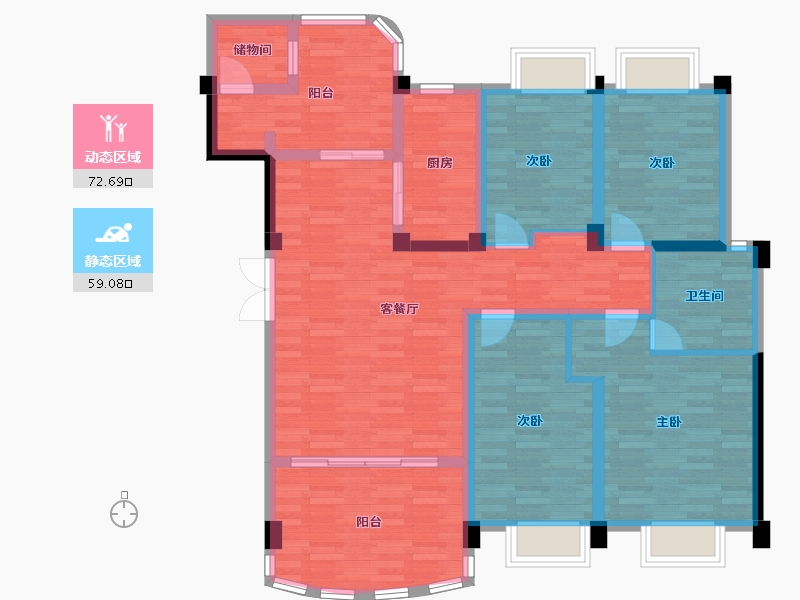 云南省-昆明市-广源小区-117.99-户型库-动静分区