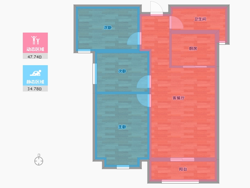 河南省-洛阳市-亚威金尊-73.20-户型库-动静分区