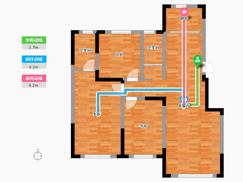 吉林省-松原市-状元府-92.24-户型库-动静线