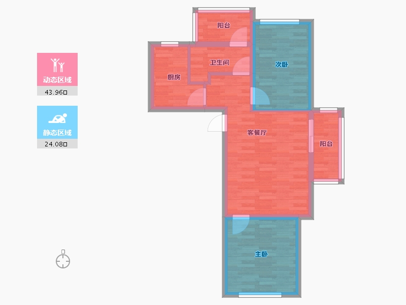 上海-上海市-富顿苑-60.00-户型库-动静分区