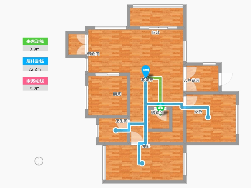 新疆维吾尔自治区-五家渠市-水岸香居-112.23-户型库-动静线