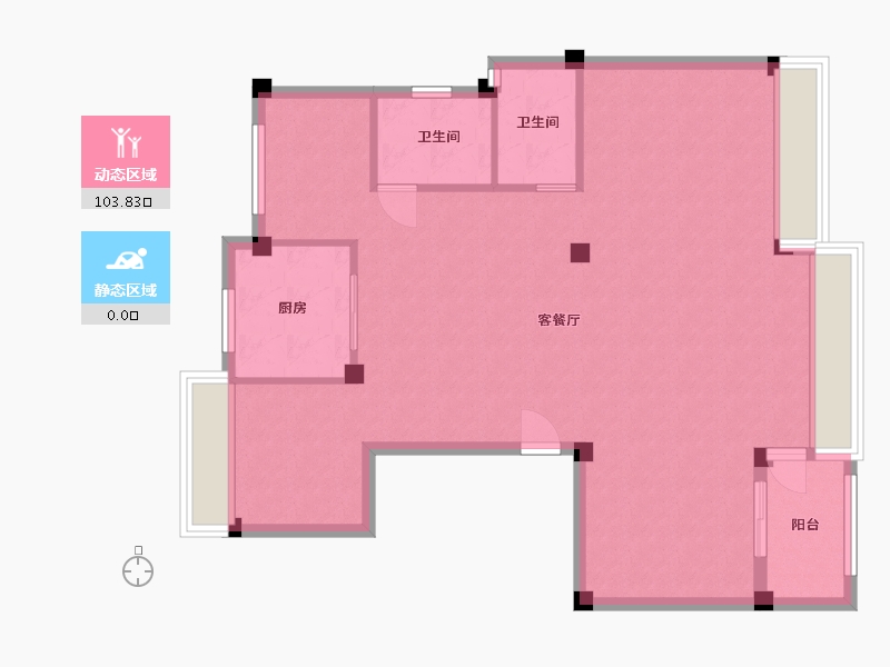 浙江省-湖州市-群贤府-95.63-户型库-动静分区