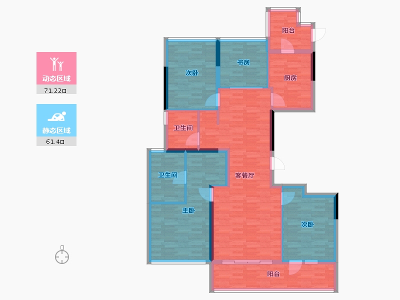 浙江省-杭州市-金茂首开国樾-119.38-户型库-动静分区