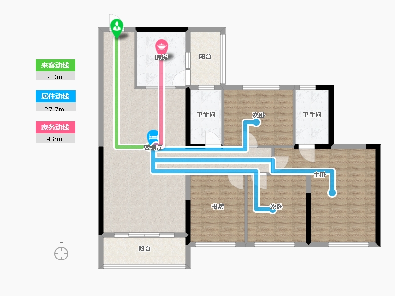 广东省-广州市-碧桂园・泊岸-122.19-户型库-动静线