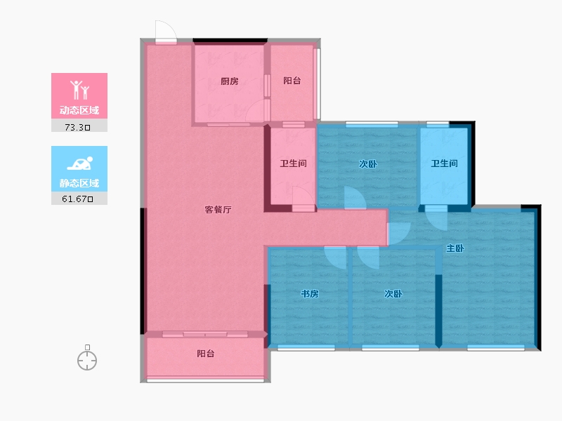 广东省-广州市-碧桂园・泊岸-122.19-户型库-动静分区