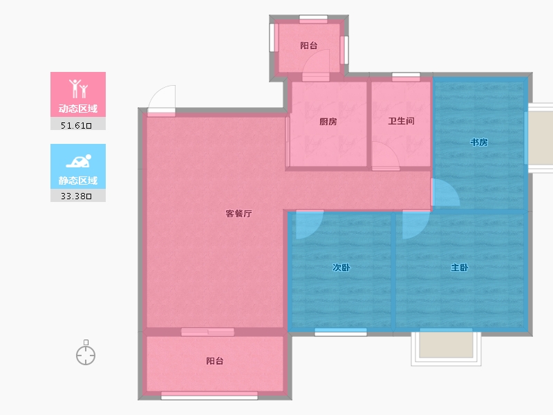 广西壮族自治区-北海市-海尚公馆-76.48-户型库-动静分区