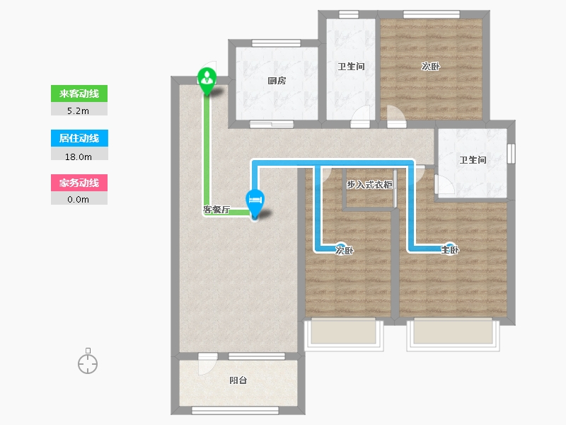 山东省-青岛市-保利天汇-96.05-户型库-动静线