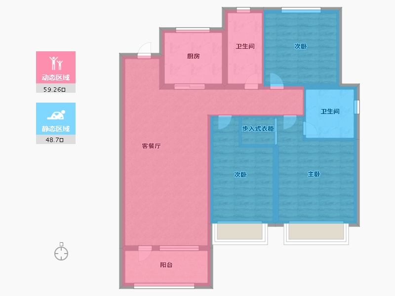 山东省-青岛市-保利天汇-96.05-户型库-动静分区