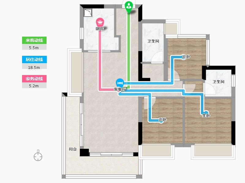 四川省-南充市-原树提香-84.04-户型库-动静线