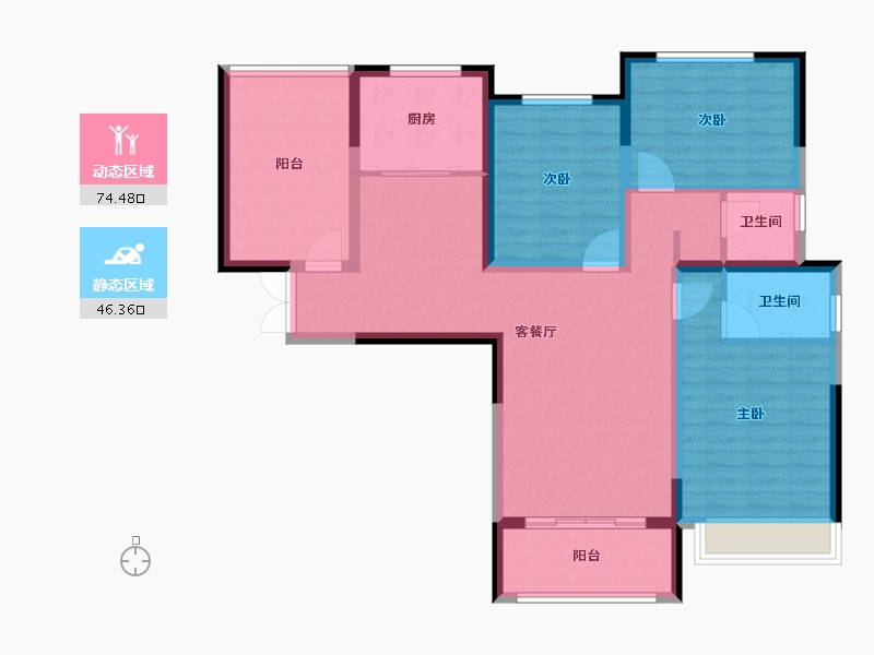 河南省-许昌市-盛亚名郡-108.00-户型库-动静分区