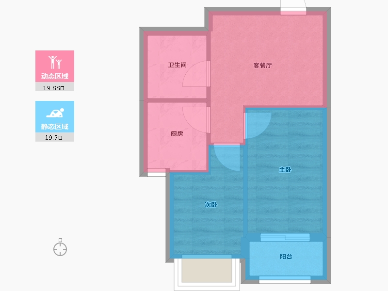 北京-北京市-梅花庄-34.77-户型库-动静分区