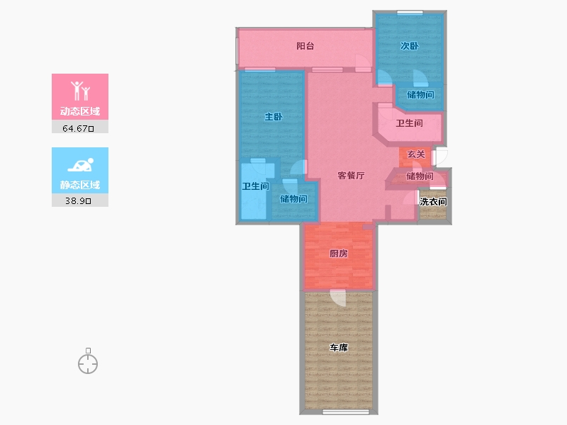 Florida-Orange-Northbridge at Millenia Lake-111.28-户型库-动静分区