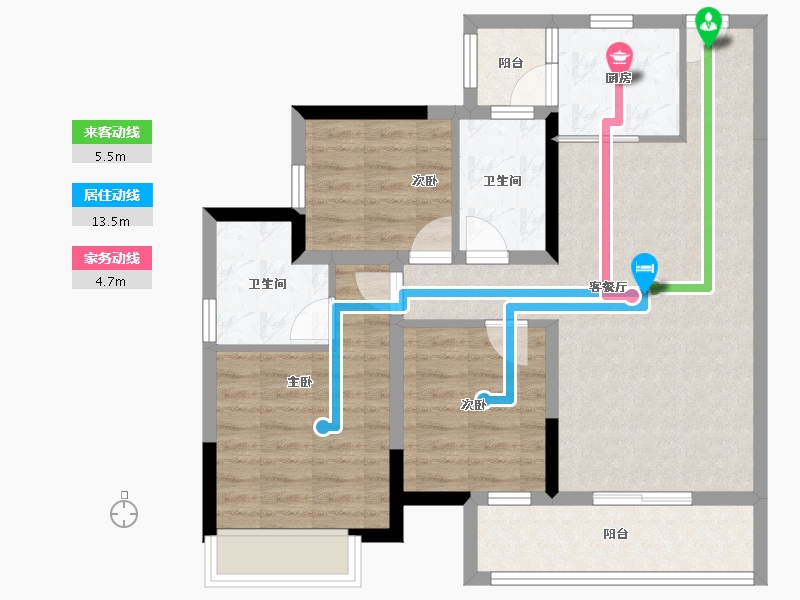 四川省-成都市-朗诗绿色未来街区-80.23-户型库-动静线