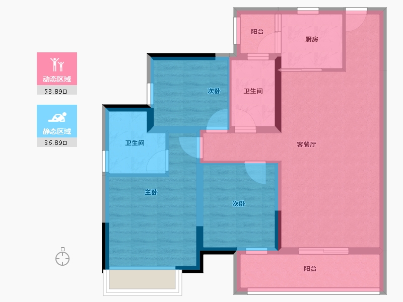 四川省-成都市-朗诗绿色未来街区-80.23-户型库-动静分区