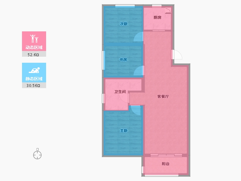 山西省-晋中市-当代上品-74.04-户型库-动静分区