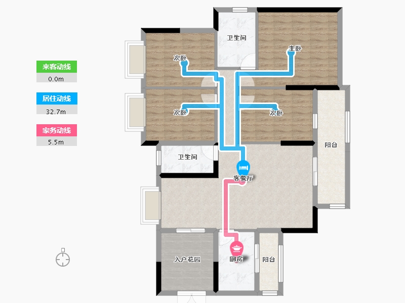 广东省-惠州市-鸿江·尚城世家-120.01-户型库-动静线