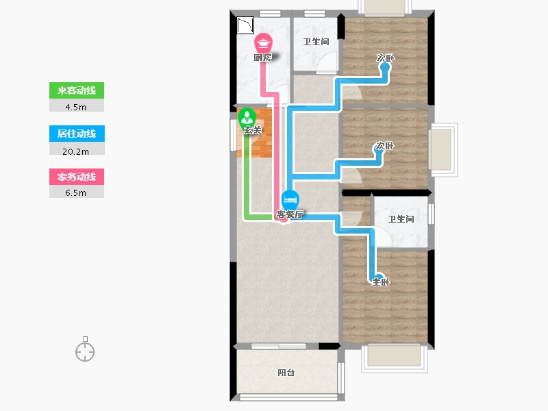 湖北省-武汉市-江樾云著-86.41-户型库-动静线