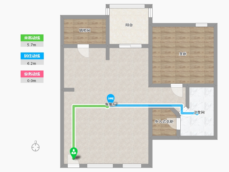 Florida-Duval-Brookwood Club Apartments-83.69-户型库-动静线