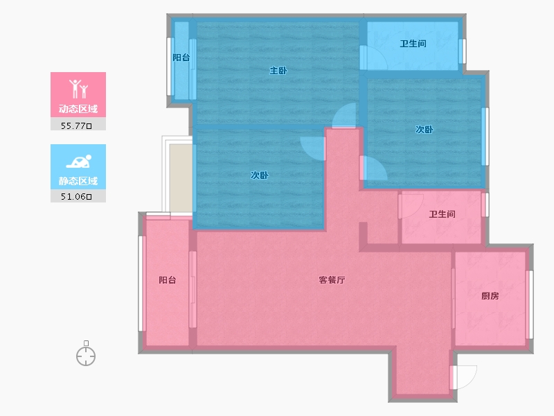 河南省-许昌市-铂悦山-96.20-户型库-动静分区