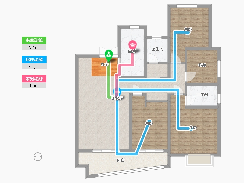 安徽省-合肥市-合肥启迪科技城水木园-110.01-户型库-动静线