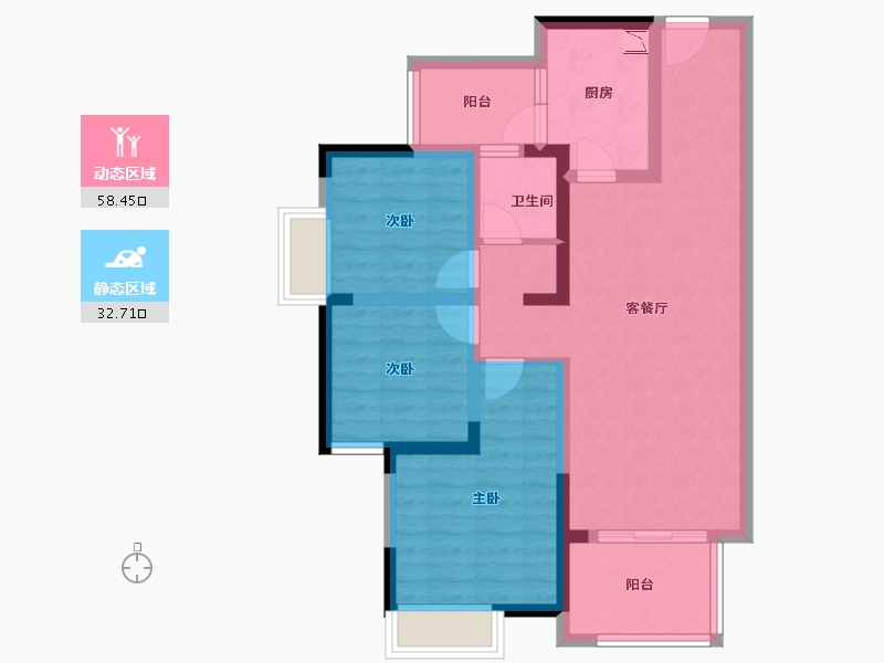 四川省-眉山市-铁投碧水云天-79.80-户型库-动静分区