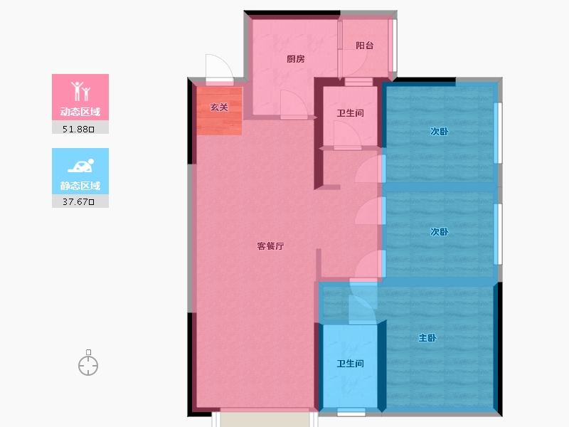 四川省-成都市-百郦锦城-79.10-户型库-动静分区