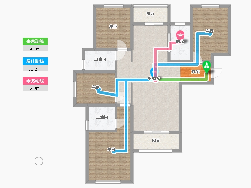 四川省-成都市-保利天和-103.80-户型库-动静线