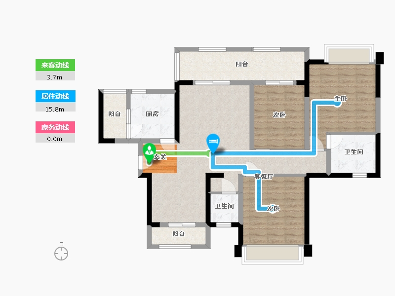 四川省-成都市-城投美庐-106.06-户型库-动静线