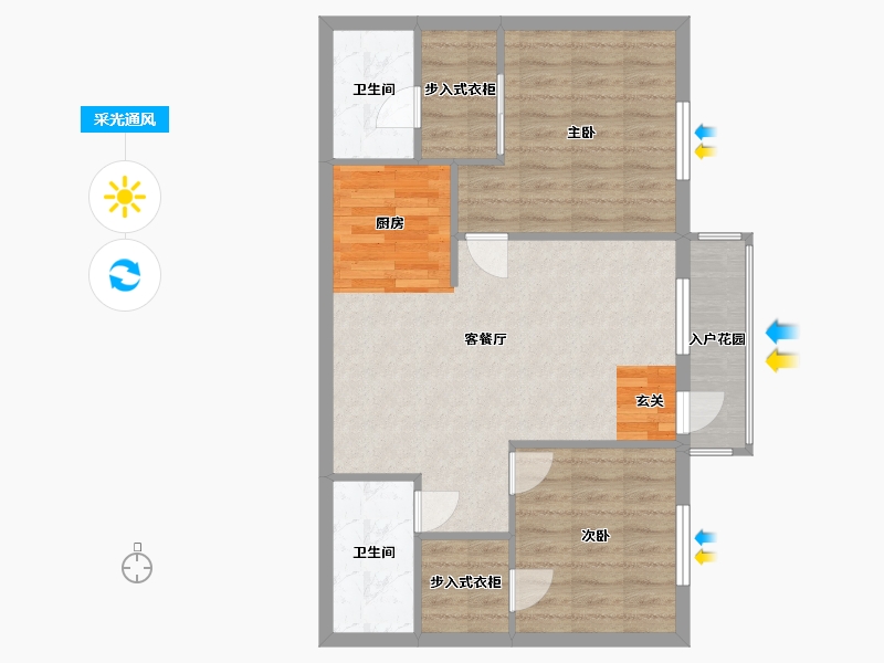 California-Alameda-Briarwood At Central Park-73.48-户型库-采光通风