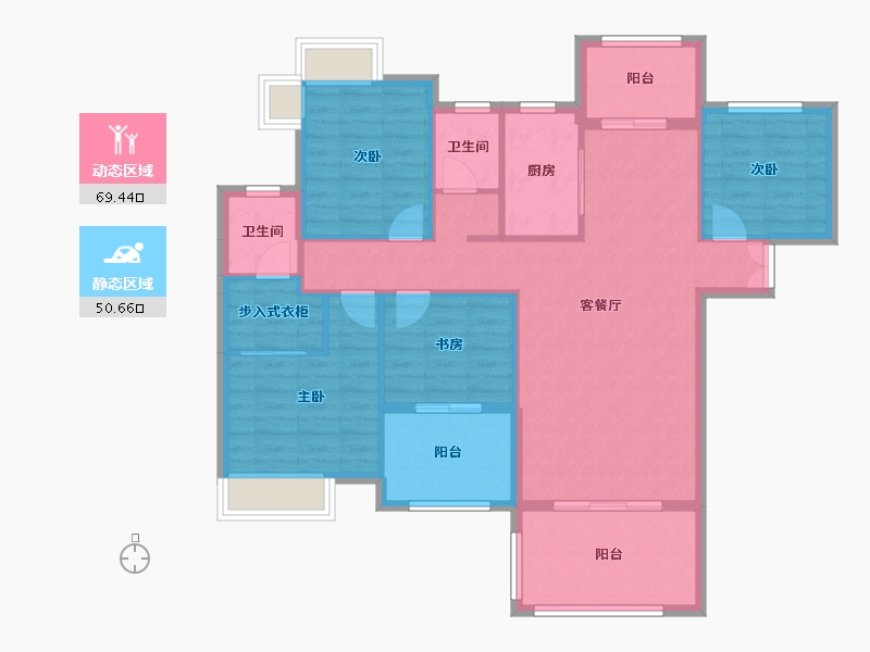 江西省-上饶市-亿豪星城-108.48-户型库-动静分区